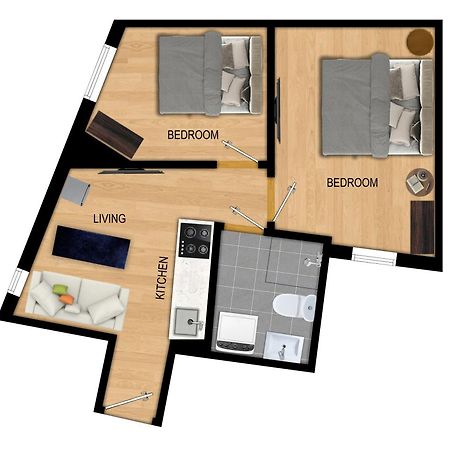 King Bed - Renovated 2024 - 2Br Behind Bryggen Apartamento Bergen Exterior foto