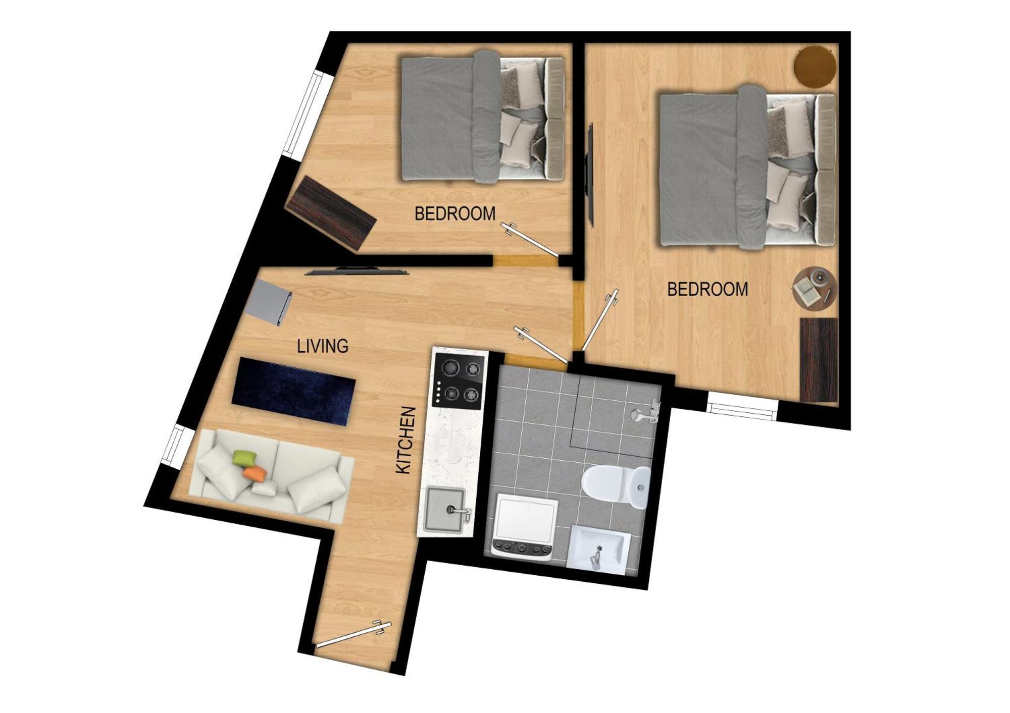 King Bed - Renovated 2024 - 2Br Behind Bryggen Apartamento Bergen Exterior foto